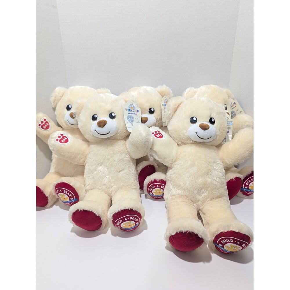 Lot of 5 Build A Bear 15" 2019 National Teddy Bear Day Plush Limited Edition NWT